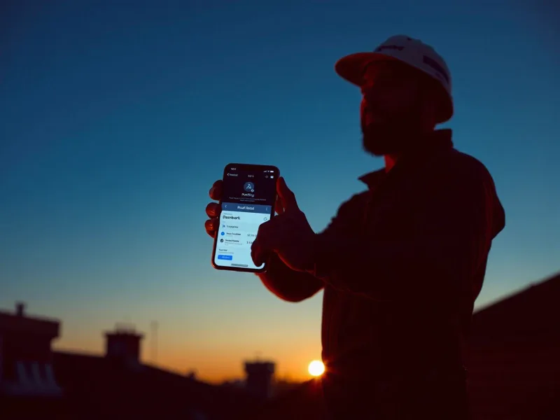 Roofing contractor checking a Google Ads dashboard during the Local Services Ads migration