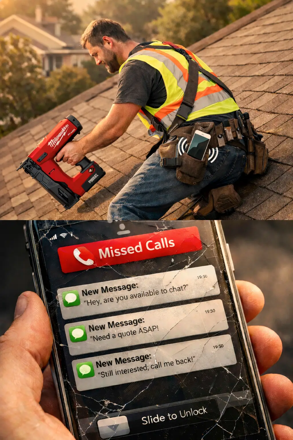 Missed Roofing Leads - AI Lead Nurturing by HuddleFlow